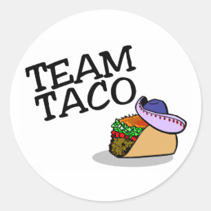 Team Taco Taco Classic Round Sticker