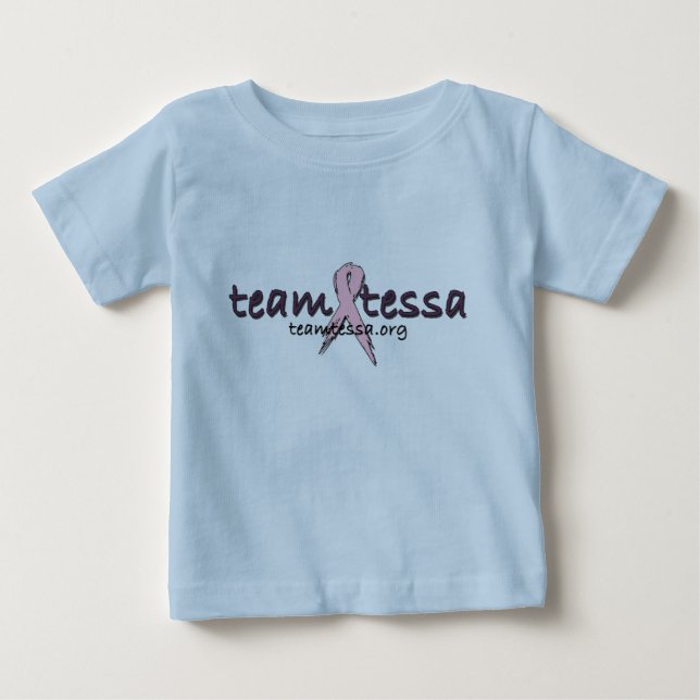 Team Tessa Baby Tee - Blue (Front)
