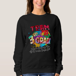 Team Third Grade 3rd Back To School Teacher Stud Sweatshirt