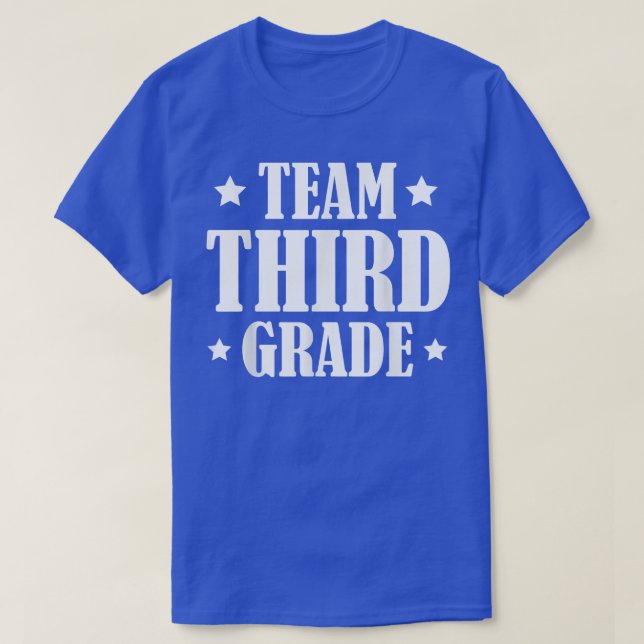 Team Third Grade Back To School 3rd Grade Squad Te T-Shirt (Design Front)
