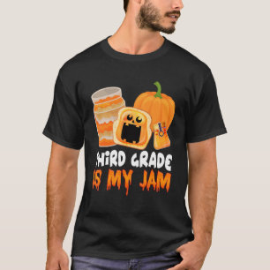 Team Third Grade Is My Jam Rainbow Halloween Cost T-Shirt
