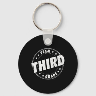 Team Third Grade Teacher Student Back To School 3r Keychain