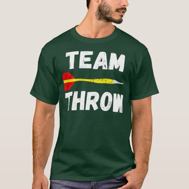 Team Throw Darts Board Arrows Game Player T-Shirt (Front)