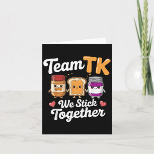 Team Tk Teacher Transitional Kindergarten Back To Card