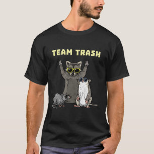 Team Trash Opossum Raccoon Rat Animals Garbage Gan T-Shirt
