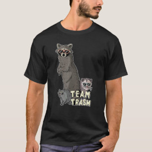 Team Trash Opossum Raccoon Rat, Funny Animals Garb T-Shirt
