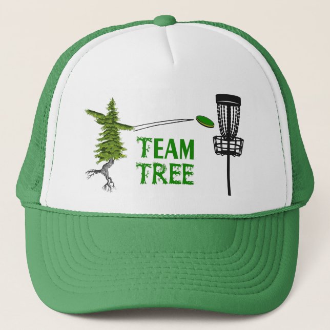 team tree disc golf hat (Front)