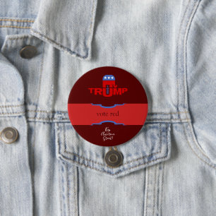 Team Trump Republican 3 Inch Round Button
