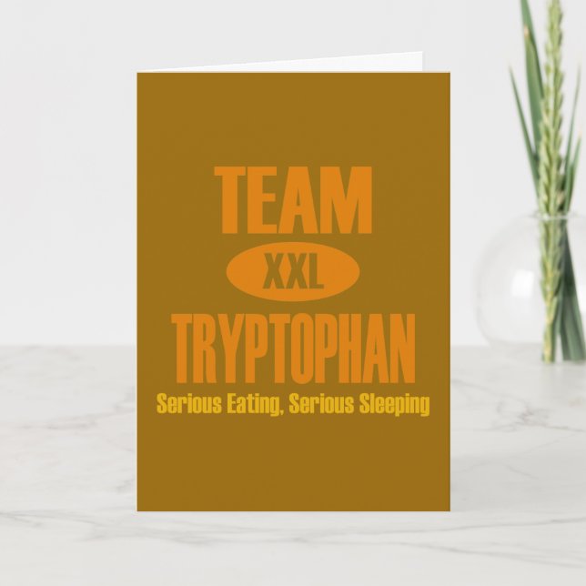 Team Tryptophan Holiday Card (Front)