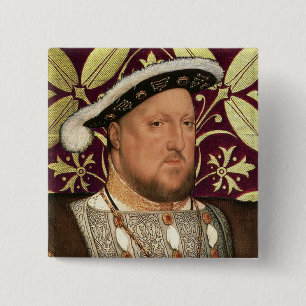 Team Tudor - Portrait of King Henry VIII 2 Inch Square Button