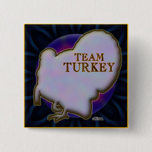 Team Turkey 2 Inch Square Button