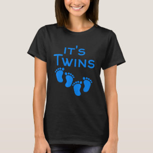 Team Twins - Its Twin Boys - Gender Reveal Baby Sh T-Shirt