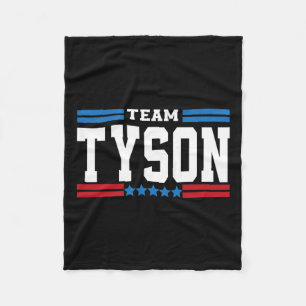 Team Tyson Lifetime Member Family Last Name Tyson  Fleece Blanket