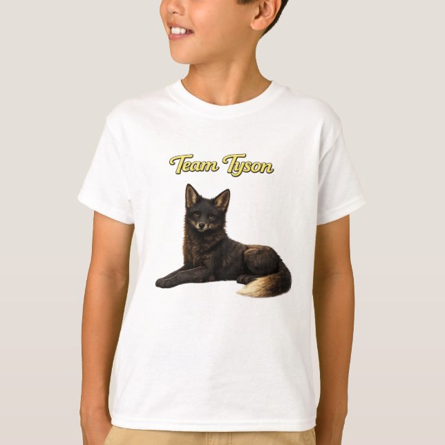 Team Tyson the Fox kids T-shirt (Front)