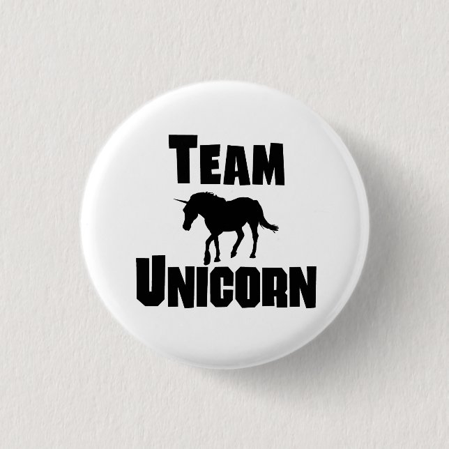 Team Unicorn 1 Inch Round Button (Front)