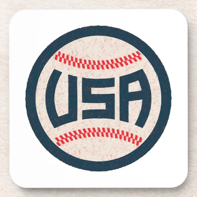 Team USA Baseball Coaster (Front)