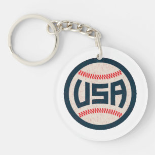 Team USA Baseball Keychain