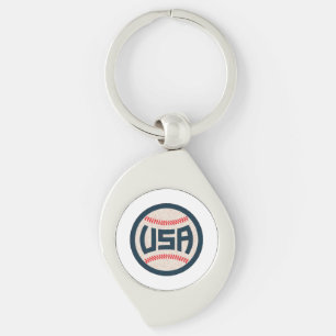 Team USA Baseball Keychain