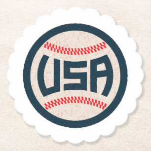 Team USA Baseball Paper Coaster