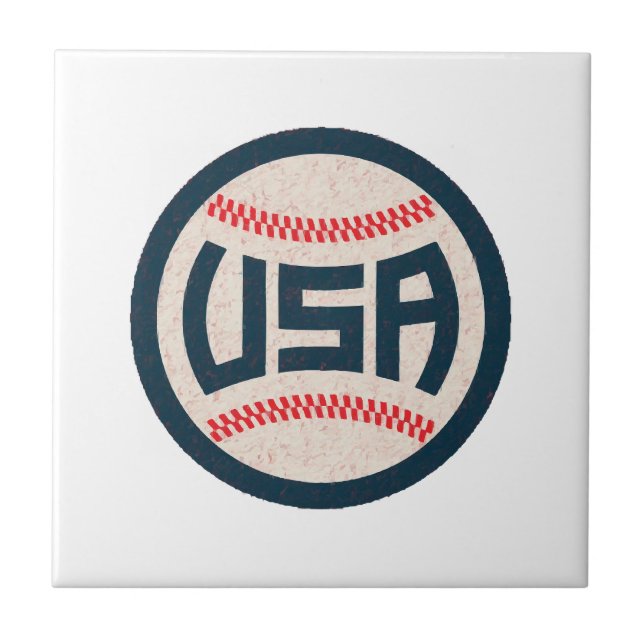 Team USA Baseball Tile (Front)