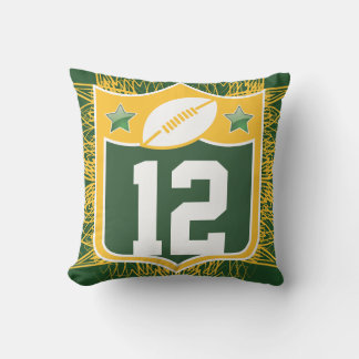 Team USA Sports Green Bay Wisconsin Football Throw Pillow