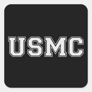 Team USMC Square Sticker