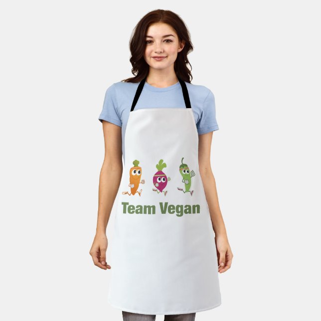 Team Vegan Adult Apron (Worn)
