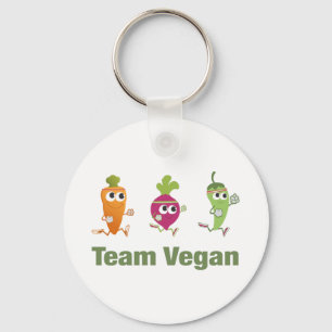 Team Vegan Keychain