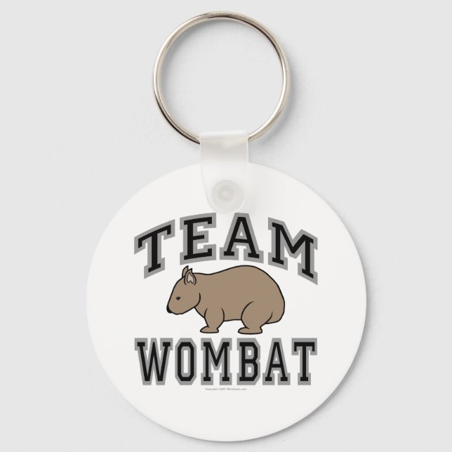 Team Wombat V Keychain (Front)
