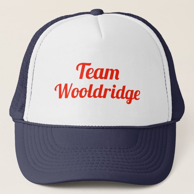 Team Wooldridge Trucker Hat (Front)
