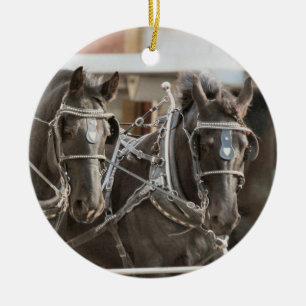 Team Work Ceramic Ornament