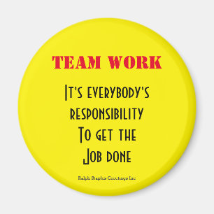 Team work magnet