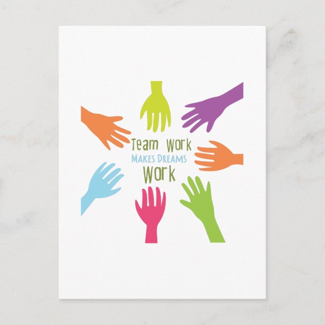 Team Work Postcard (Front)