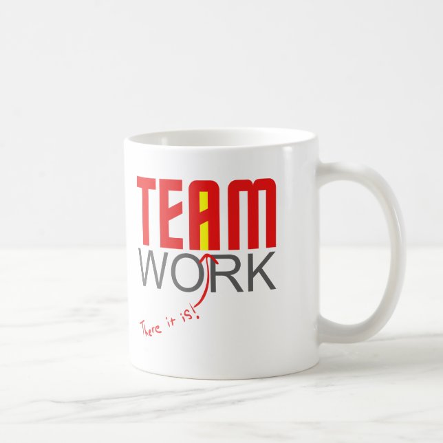 Team work - there it is! - "i" coffee mug (Right)
