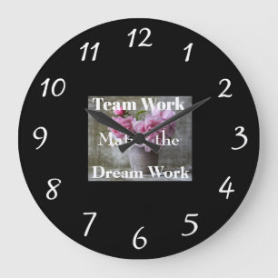 Team Work Wall Clock