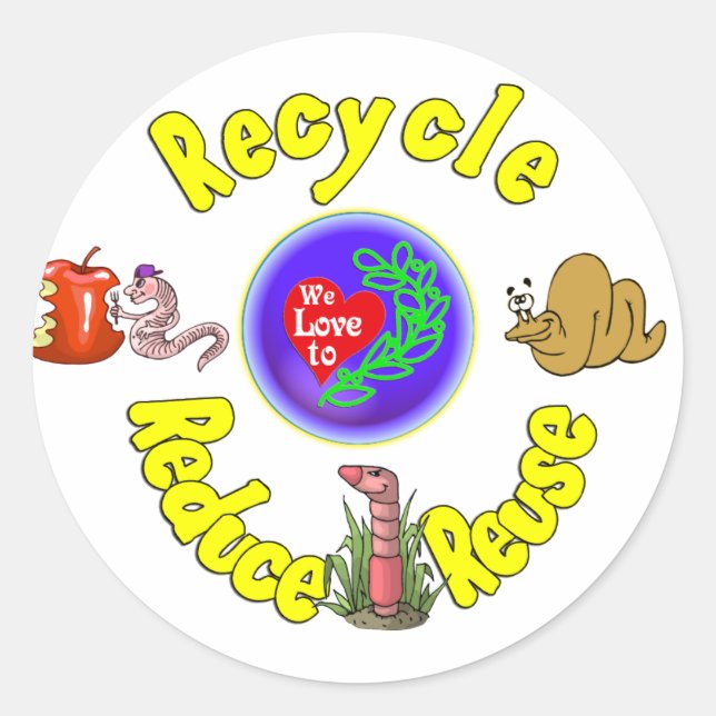 Team Worm.:-) Classic Round Sticker (Front)