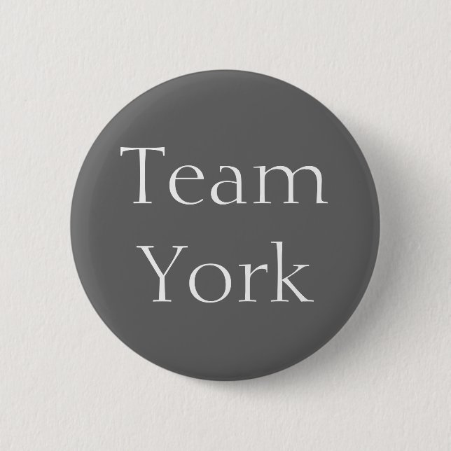 Team York 2 Inch Round Button (Front)