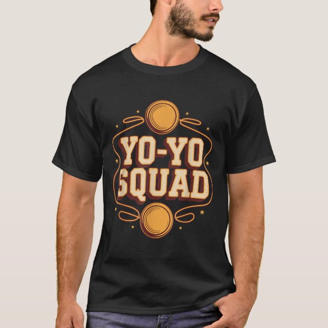 Team Yoyo Player Squad Yo-yo  T-Shirt (Front)
