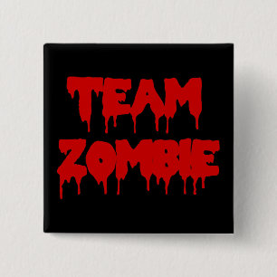 Team Zombie 2 Inch Square Button