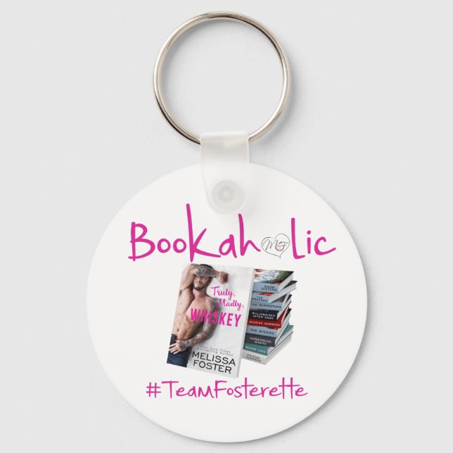 #TeamFosterette Bookaholic Keychain (Front)