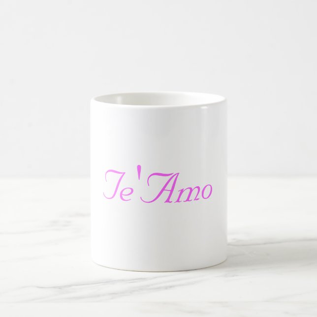 Te'amo I love Coffee Mug (Center)