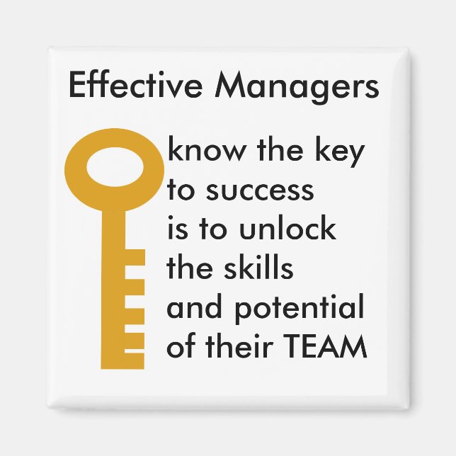 TEAMS manager - key to success Magnet (Front)