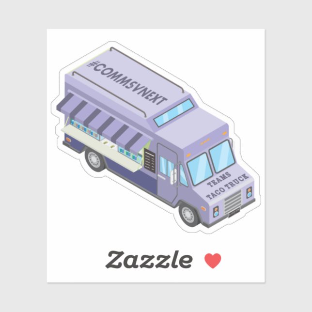 Teams Taco Truck Sticker (Sheet)