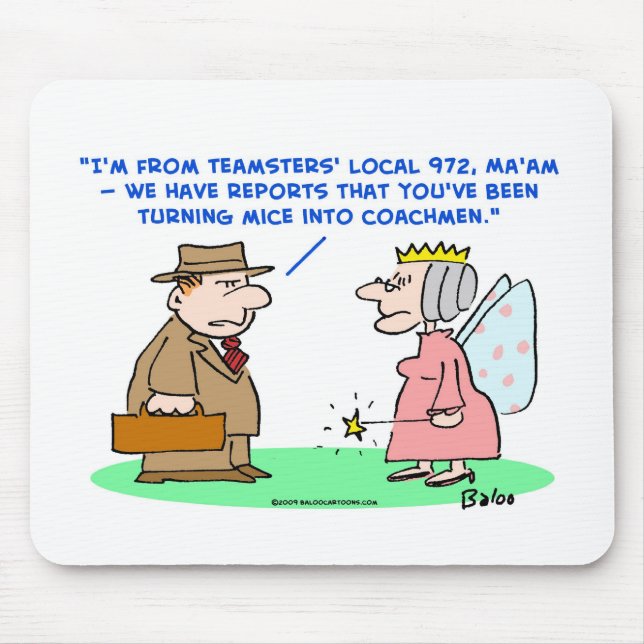 teamsters mice coachmen cinderella mouse pad (Front)