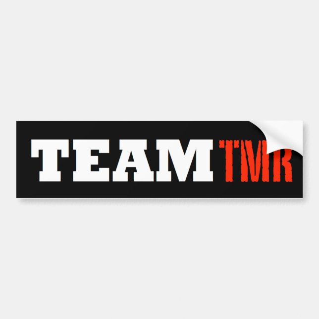 TeamTMR Bumper Sticker (Front)