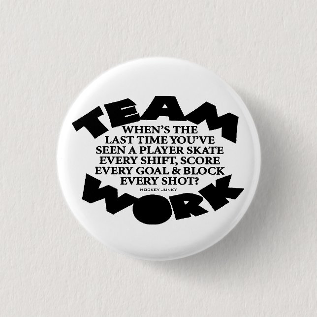 TEAMWORK 1 INCH ROUND BUTTON (Front)