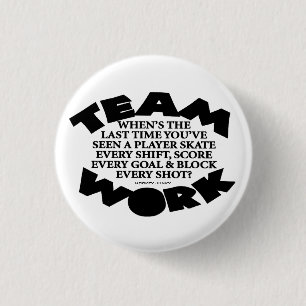 TEAMWORK 1 INCH ROUND BUTTON