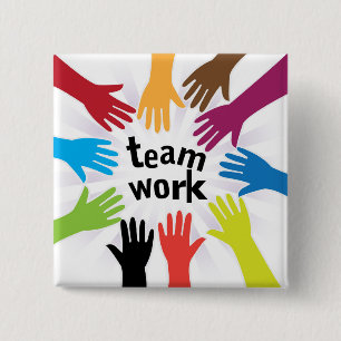 TeamWork 2 Inch Square Button