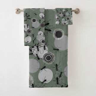 Teamwork. Ants working Bath Towel Set