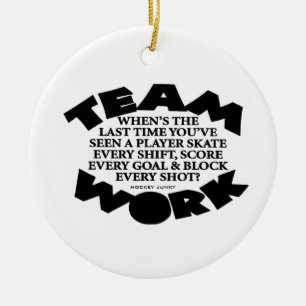 TEAMWORK CERAMIC ORNAMENT